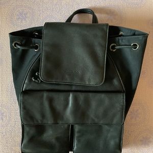 Kenneth Cole Black Leather Backpack/purse